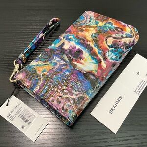 Brahmin Daisy EUPHORIA MELBOURNE Abstract Pattern Wristlet Clutch W/Eye